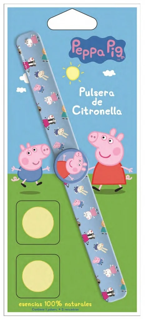 ZZ Pulsera Pepa pig azul 2 recambios
